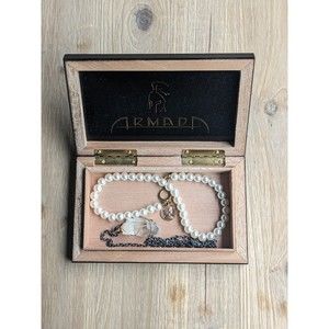 Small Wooden Jewelry Case/Box 'Hand Made in Nicaragua' by ARMADA